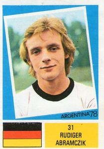 1978 FKS Publishers Argentina 78 Stickers #31 Rudiger Abramczik Front
