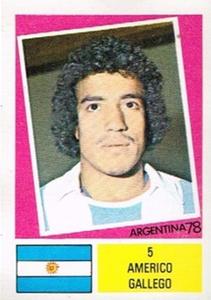 1978 FKS Publishers Argentina 78 Stickers #5 Americo Gallego Front