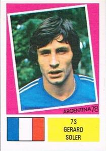 1978 FKS Publishers Argentina 78 Stickers #73 Gerard Soler Front