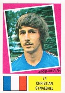 1978 FKS Publishers Argentina 78 Stickers #74 Christian Synaeghel Front