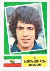 1978 FKS Publishers Argentina 78 Stickers #77 Mohammad Reza Adelkhani Front