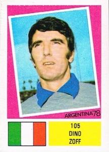 1978 FKS Publishers Argentina 78 Stickers #105 Dino Zoff Front