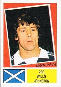 1978 FKS Publishers Argentina 78 Stickers #203 Willie Johnston Front