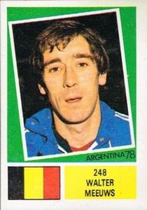 1978 FKS Publishers Argentina 78 Stickers #248 Walter Meeuws Front