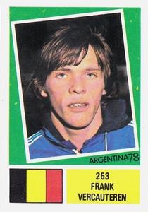 1978 FKS Publishers Argentina 78 Stickers #253 Frank Vercauteren Front