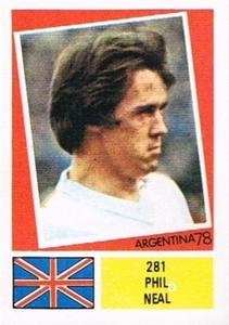 1978 FKS Publishers Argentina 78 Stickers #281 Phil Neal Front