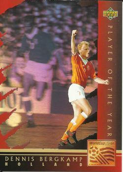 1994 Upper Deck World Cup Contenders English/Spanish - Player of the Year #WC5 Dennis Bergkamp Front