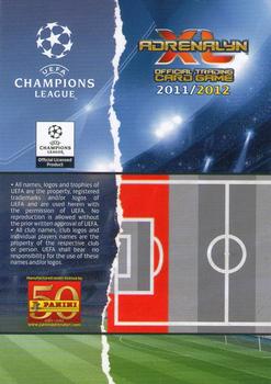 2011-12 Panini Adrenalyn XL UEFA Champions League #NNO Andrea Ranocchia Back