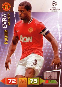 2011-12 Panini Adrenalyn XL UEFA Champions League #NNO Patrice Evra Front