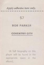 1972-73 FKS Wonderful World of Soccer Stars Stickers #57 Bobby Parker Back