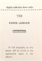 1972-73 FKS Wonderful World of Soccer Stars Stickers #159 Chris Lawler Back