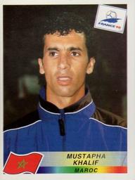 1998 Panini World Cup Stickers #58 Mustapha Khalif Front