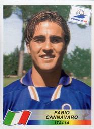 1998 Panini World Cup Stickers #90 Fabio Cannavaro Front