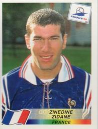 1998 Panini World Cup Stickers #164 Zinedine Zidane Front