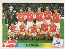1998 Panini World Cup Stickers #210 Denmark Team Front