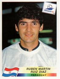 1998 Panini World Cup Stickers #280 Ruben Ruiz Diaz Front