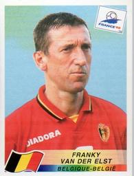 1998 Panini World Cup Stickers #325 Franky Van Der Elst Front