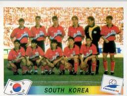 1998 Panini World Cup Stickers #335 South Korea Team Front