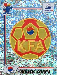 1998 Panini World Cup Stickers #336 South Korea Badge Front