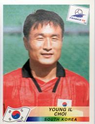 1998 Panini World Cup Stickers #338 Choi Young-il Front