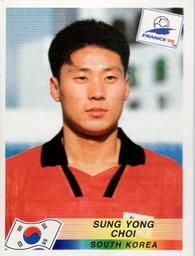 1998 Panini World Cup Stickers #341 Choi Sung-Yong Front