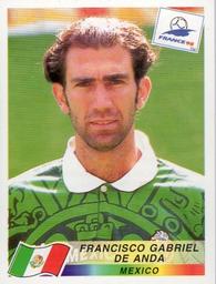 1998 Panini World Cup Stickers #360 Francisco Gabriel De Anda Front