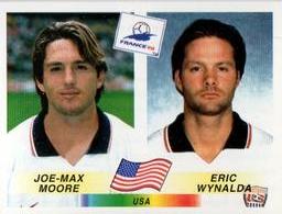 1998 Panini World Cup Stickers #415 Joe-Max Moore / Eric Wynalda Front