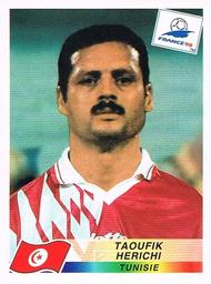 1998 Panini World Cup Stickers #487 Taoufik Hichri Front