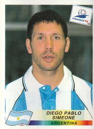 1998 Panini World Cup Stickers #505 Diego Simeone Front