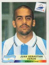 1998 Panini World Cup Stickers #507 Juan Sebastian Veron Front