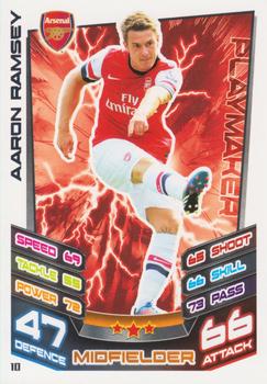 2012-13 Topps Match Attax Premier League #10 Aaron Ramsey Front
