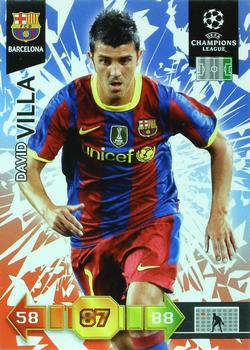 2010-11 Panini Adrenalyn XL UEFA Champions League #NNO David Villa Front