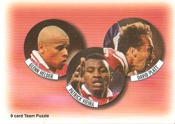 1997-98 Futera Arsenal Fans' Selection #4 Glenn Helder / Patrick Vieira / David Platt Front