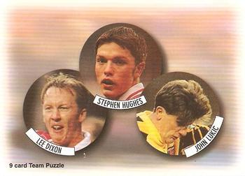 1997-98 Futera Arsenal Fans' Selection #5 Lee Dixon / Stephen Hughes / John Lukic Front