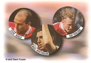 1997-98 Futera Arsenal Fans' Selection #8 Steve Bould / Nigel Winterburn / Ray Parlour Front