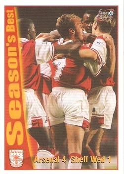 1997-98 Futera Arsenal Fans' Selection #41 Arsenal 4 Sheffield Wednesday 1 Front