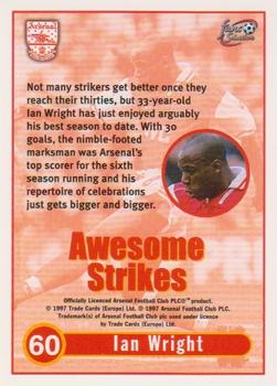 1997-98 Futera Arsenal Fans' Selection #60 Ian Wright Back