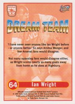 1997-98 Futera Arsenal Fans' Selection #64 Ian Wright Back