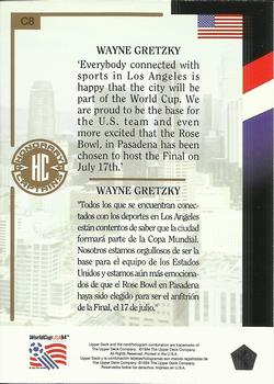 1994 Upper Deck World Cup Contenders English/Spanish - Honorary Captains #C8 Wayne Gretzky Back