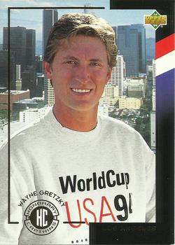 1994 Upper Deck World Cup Contenders English/Spanish - Honorary Captains #C8 Wayne Gretzky Front