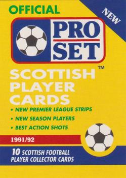 1991-92 Pro Set (Scotland) #NNO Header / 1991 Pro Set Scottish League File Front