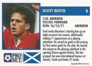 1991-92 Pro Set (Scotland) #6 Scott Booth Back