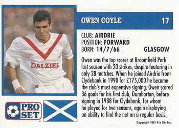 1991-92 Pro Set (Scotland) #17 Owen Coyle Back