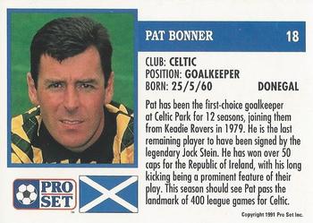 1991-92 Pro Set (Scotland) #18 Pat Bonner Back