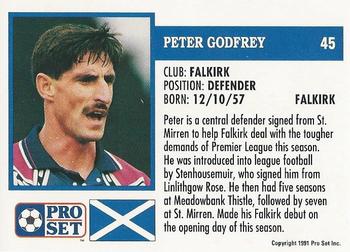 1991-92 Pro Set (Scotland) #45 Peter Godfrey Back