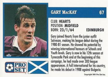 1991-92 Pro Set (Scotland) #67 Gary MacKay Back