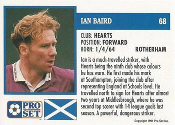 1991-92 Pro Set (Scotland) #68 Ian Baird Back
