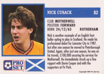 1991-92 Pro Set (Scotland) #82 Nick Cusack Back