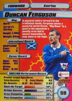 1998-99 Merlin Premier Gold 99 #59 Duncan Ferguson Back