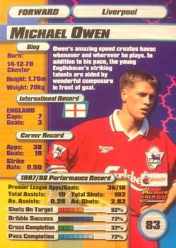 Merlin Premier League 99-Michael Owen #285 Liverpool goleador 